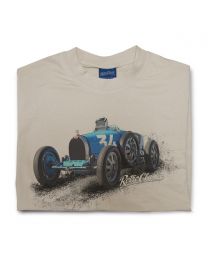 1925 Bugatti 35B Grand Prix Sports Car Mens Crew Neck T-Shirt