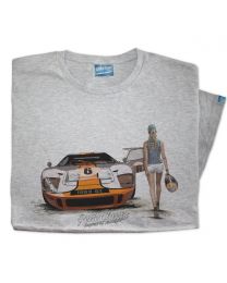 Ford GT40 race Car and Grid Girl Mens T-Shirt