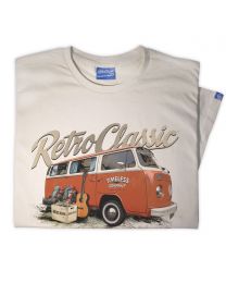 'Timeless' Mark's Retro Bay Window and Camping Gear Tee - White