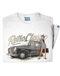 Classic London Black Cab and model Victoria Mens T-Shirt