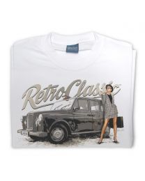 Classic London Black Cab and model Victoria Tee -White