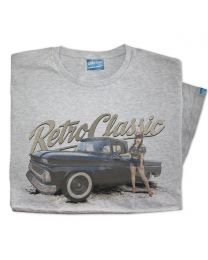 Miss Chelydoll 02 - 1963 Chevy C-10 Long Bed Truck Mens T-Shirt