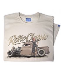 Ruby Woo - 1946 Ratrod Chevy Truck Tee - Sand