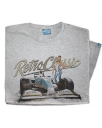 2009 F1 Inspired Race Car & Grid Girl Mens T-shirt