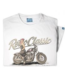 Leathers LaRoss Pin-up and Harley Inspired Motorbike Mens T-Shirt