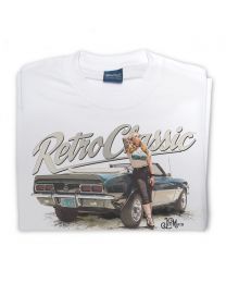 1968 Chevrolet Camaro SS convertible and Autumn Rose Tee - White