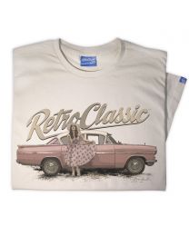 Classic Vauxhall Cresta and Pin-up Annie Drew Mens T-Shirt
