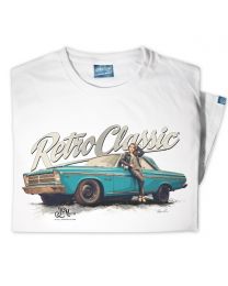 65 Plymouth Belvedere Muscle Car and Rina Bambina Mens T-Shirt