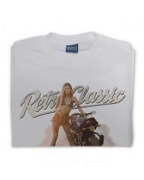 Yamaha FZ8 Motorbike & Internationally Published Model Sophie Mens T-Shirt