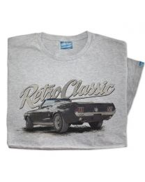Classic Ford Mustang Convertible Sports Car Mens T-shirt