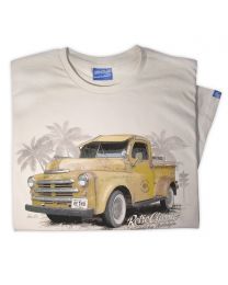 1948 Dodge 'Fish Eye Auto Body' Truck T-Shirt - Sand