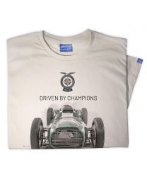 Mens 1950 BRM, P15, 1.5 LITRE, V16 MK 1 Classic Race Car Front View T-Shirt