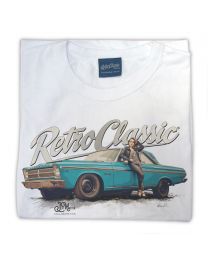 65 Plymouth Belvedere and Rina Bambina Ladies T-Shirt