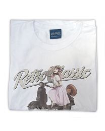 Miss Alice Meow and Retro Vespa Ladies T-shirt
