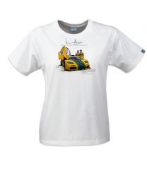 Woman's '1995 Le Mans' Official Derek Bell T-Shirt - White