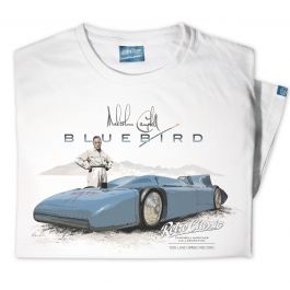 Mens 1935 Malcolm Campbell 'Gary Harman's Land Speed' Bluebird Railton V Car T-Shirt