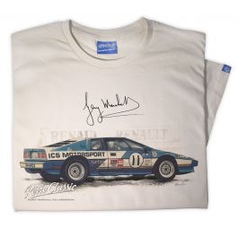 Mens 1981 Lotus Esprit S1 Official Gerry Marshall Classic Race Car T-Shirt
