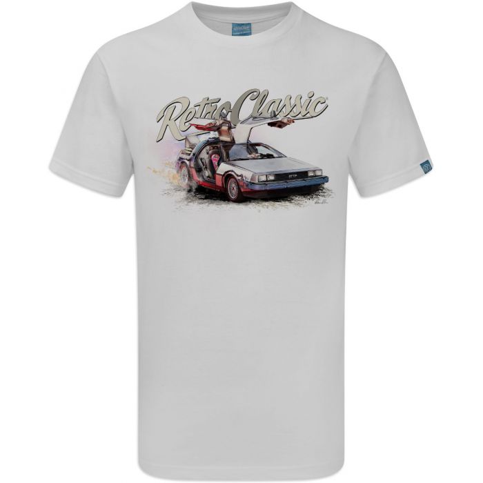 Back to the Future Delorean Car 80s Movie Iron On Tee T-Shirt Transfer A5 