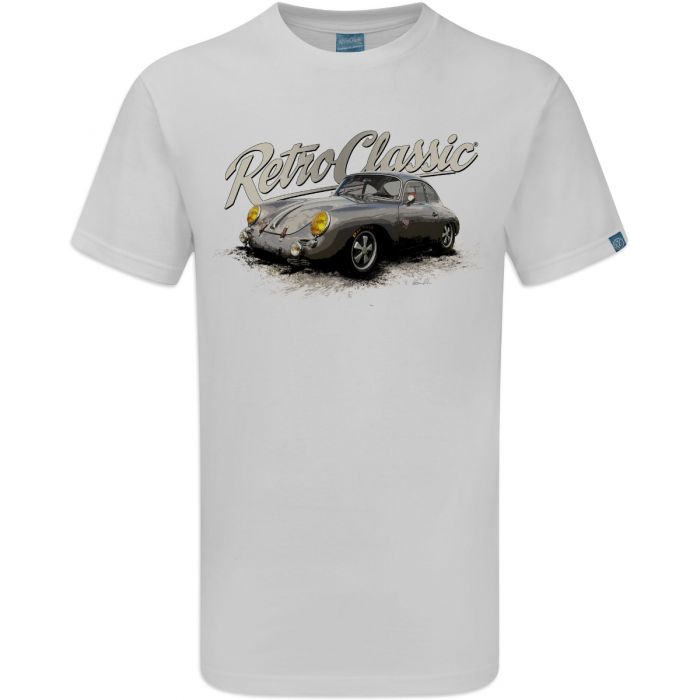 Retro Classic Mens Porsche 356 Race Car Tee