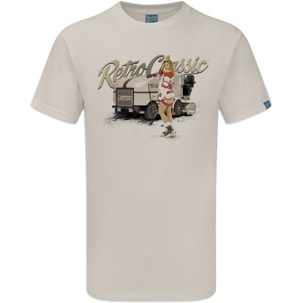 Ice Resurfacer and Ice Hockey Pin-up Model T-Shirt - Image 4