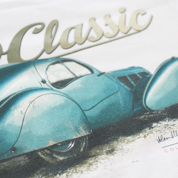 Classic Bugatti Type 57 SC Atlantic Car Mens T-shirt - Image 7