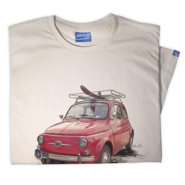 Classic 1965 Fiat 500 Car Mens T-shirt