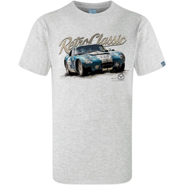 1964 AC Cobra Daytona Coupe Classic Sports Car Mens T-shirt - Image 6