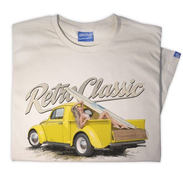 Bryn Jones Yellow Bug Surf Truck & Victoria Summers mens T-shirt - Image 3