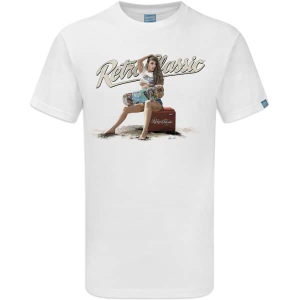 Skate board Kassie and Vintage Coke Cooler T-Shirt - Image 6