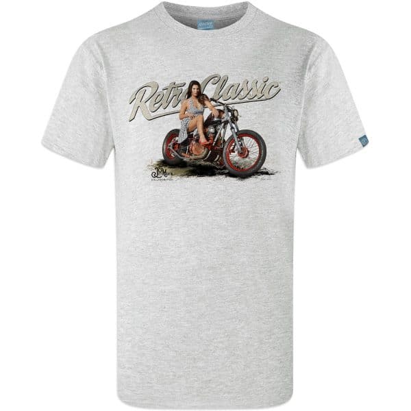 1980 XS650 bar hooper Motorbike and Georgina Cabarga Mens T-Shirt - Image 6