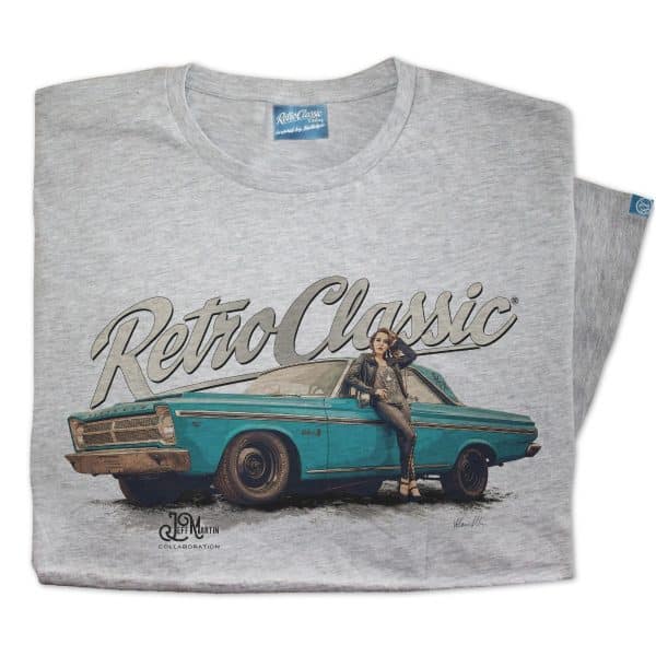 65 Plymouth Belvedere Muscle Car and Rina Bambina Mens T-Shirt