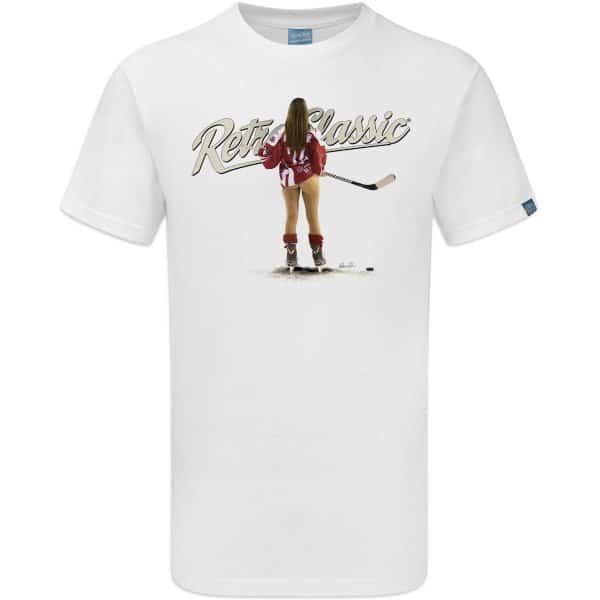 Ice Hockey Pin-up Josie Lauren T-Shirt by GJP Pictures - Image 4