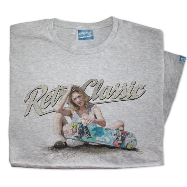 Jessica Johansen & Skateboard T-Shirt by GJP Pictures - Image 3