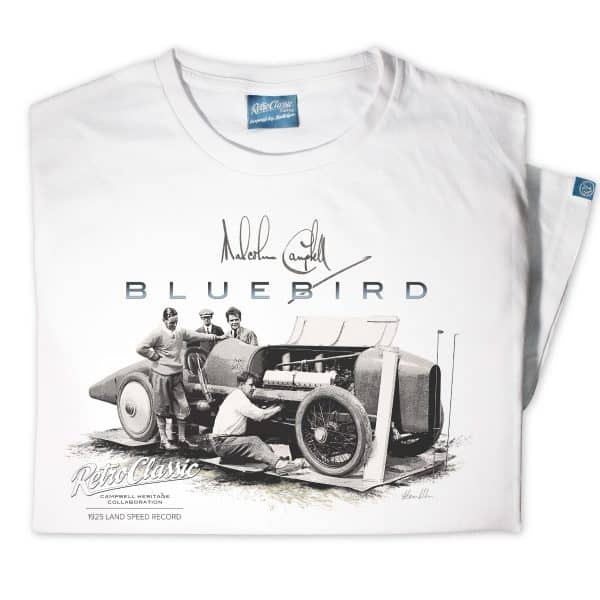 1925 Malcolm Campbell Land Speed Bluebird Sunbeam 350HP Car T-Shirt - Image 5