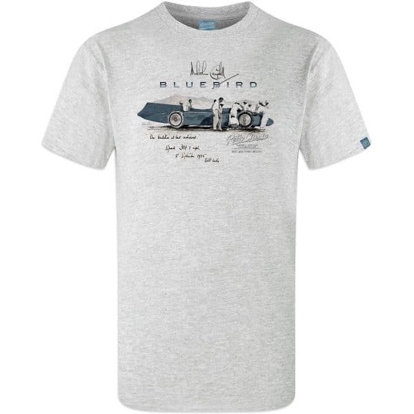 1935 Malcolm Campbell 'True Friend' Bluebird Railton V Car T-Shirt - Image 6