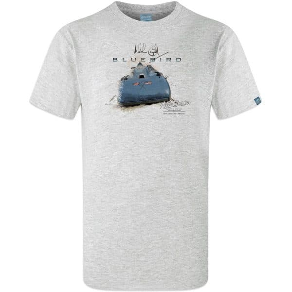 1935 Malcolm Campbell 'Gary Harman's Speed' Bluebird Railton V Car T-Shirt - Image 3