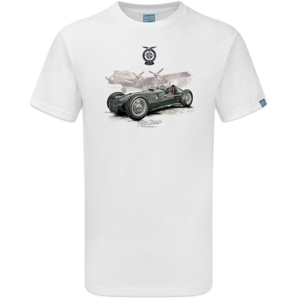 BRM V16 Classic Race Car and Lancaster T-Shirt - Image 2