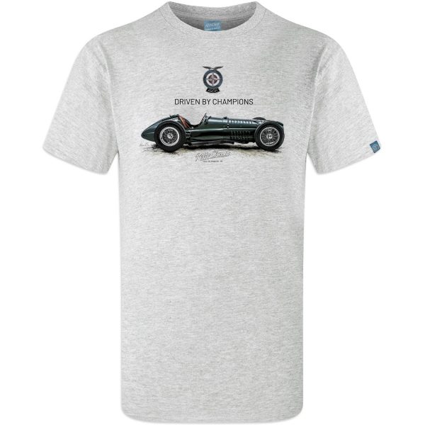 1950 BRM, P15, 1.5 LITRE, V16 MK 1 Classic Race Car Side View T-Shirt - Image 6