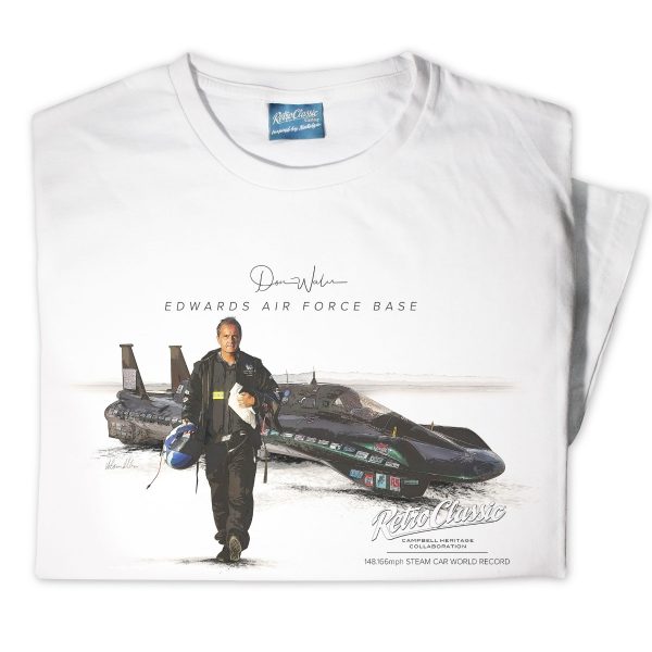 Don Wales 'Land Speed World Record' Steam Car T-Shirt - Image 3