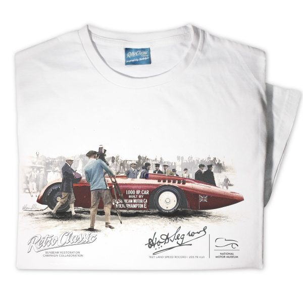 Sunbeam 1000HP (Camera) Restoration Project Collaboration Land Speed Car T-Shirt