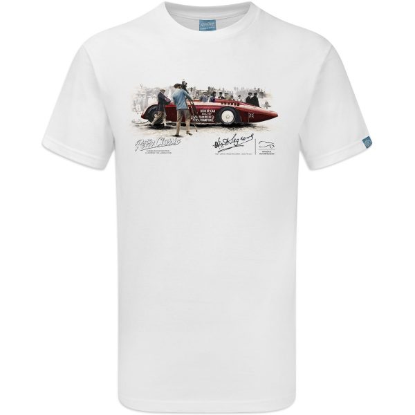 Sunbeam 1000HP (Camera) Restoration Project Collaboration Land Speed Car T-Shirt - Image 2