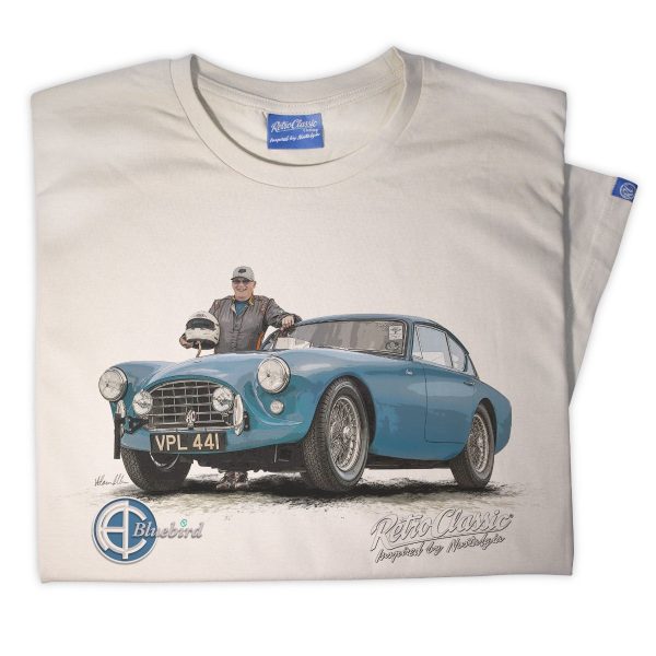 Kevin Shilling and his AC 'Bluebird' Aceca Auto-Carrier Classic Car T-Shirt