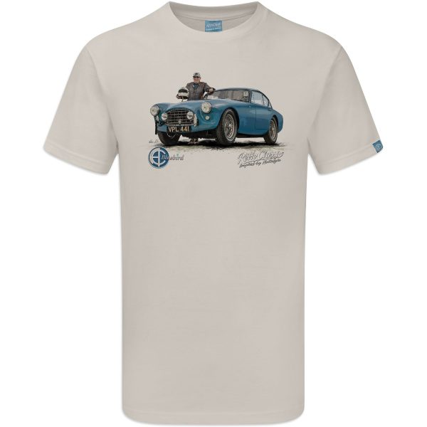 Kevin Shilling and his AC 'Bluebird' Aceca Auto-Carrier Classic Car T-Shirt - Image 2