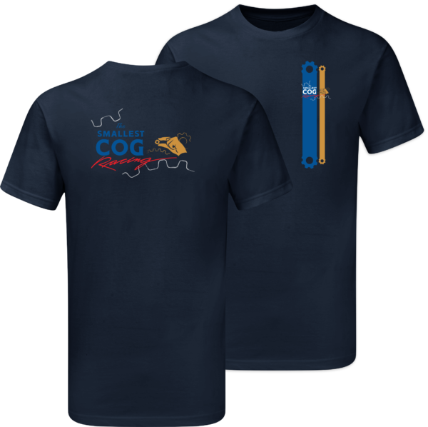 The Smallest Cog Authentic Racing Cog Stripes T-Shirt - Image 2