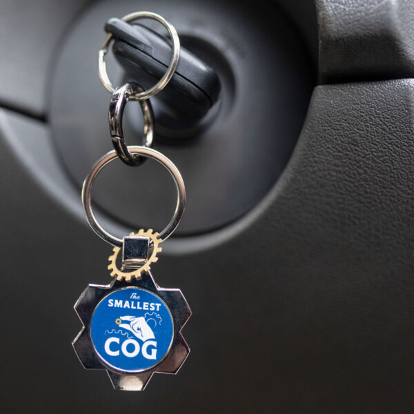 The Smallest Cog Authentic Cog Metal Keyring - Image 4