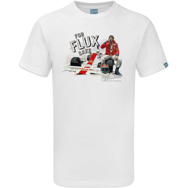 Ian Flux 'For Flux Sake' Classic Race Car T-Shirt - Image 2