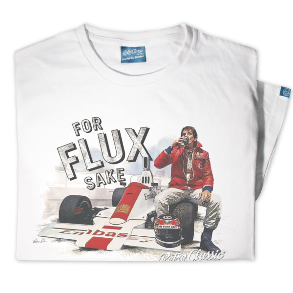 Ian Flux 'For Flux Sake' Classic Race Car T-Shirt - Image 3