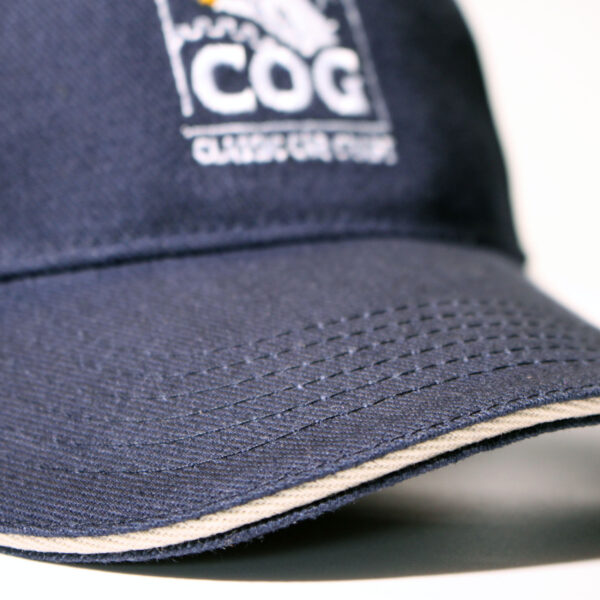 The Smallest Cog Authentic Cog Cap – Navy with Putty Detailing - Image 3