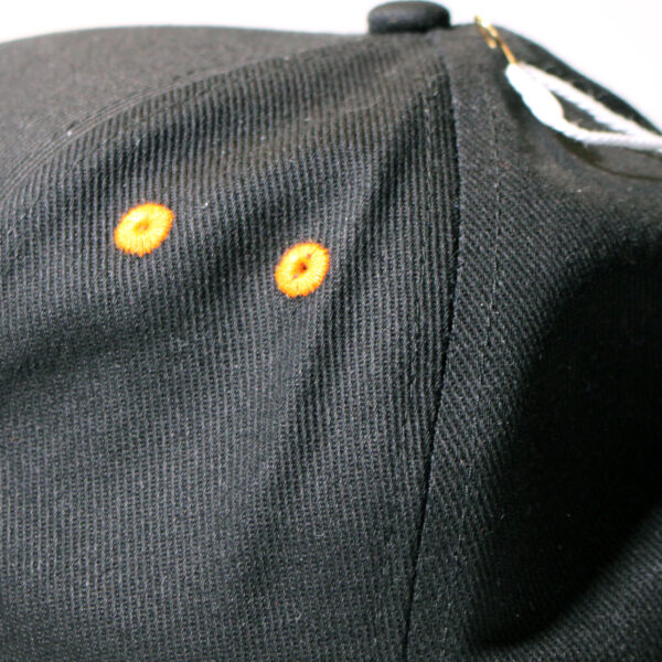 The Smallest Cog Authentic Cog Cap – Black and Orange Detailing - Image 3