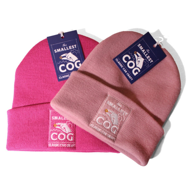 The Smallest Cog Authentic Cog Beanie Hat - Pinks